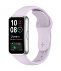 For Huewei Band 10 / 9 / 8 Reverse Buckle Glossy Silicone Watch Band(Purple)