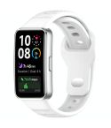 For Huawei Band 10 / 9 / 8 Dot Reverse Buckle Silicone Watch Band(White)