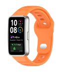 For Huawei Band 10 / 9 / 8 Dot Reverse Buckle Silicone Watch Band(Orange)