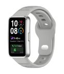 For Huawei Band 10 / 9 / 8 Dot Reverse Buckle Silicone Watch Band(Gray)