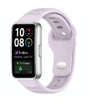 For Huawei Band 10 / 9 / 8 Dot Reverse Buckle Silicone Watch Band(Purple)