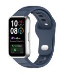 For Huawei Band 10 / 9 / 8 Dot Reverse Buckle Silicone Watch Band(Topa Blue)