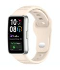 For Huawei Band 10 / 9 / 8 Dot Reverse Buckle Silicone Watch Band(Starlight)