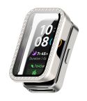 For Huawei Band 10 / 9 / 8 Single Row Diamond Tempered Film Integrated PC Watch Case(Polish Starlight)