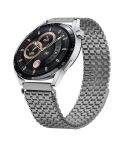 22mm Nine-beads Magnetic Buckle Stainless Steel Watch Band(Titanium Color)