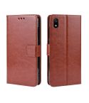 Retro Crazy Horse Texture Horizontal Flip Leather Case for Xiaomi Redmi 7A , with Holder & Card Slots & Photo Frame(Brown)