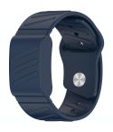 For WHOOP 4.0 Silicone Texture Watch Band(Dark Blue)