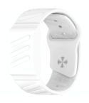 For WHOOP 4.0 Silicone Texture Watch Band(White)