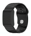 For WHOOP 4.0 Silicone Texture Watch Band(Black)