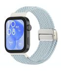 For Huawei Watch Fit 4 / Fit4 Pro / Fit3 Magnetic Buckle Loop Braid Watch Band(Light Mint Green)