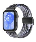 For Huawei Watch Fit 4 / Fit4 Pro / Fit3 Magnetic Buckle Loop Braid Watch Band(Dark Chocolate)