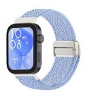 For Huawei Watch Fit 4 / Fit4 Pro / Fit3 Magnetic Buckle Loop Braid Watch Band(Fog Blue)