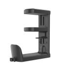 XWJ-EJJ01 360 Degree Rotatable Under Desk Storage Bracket Gaming Headset Holder(Black)