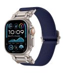 For Apple Watch 46mm / 49mm / 45mm / 44mm Explorer Polyester Nylon Watch Band(Titanium Blue)