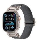 For Apple Watch 46mm / 49mm / 45mm / 44mm Explorer Polyester Nylon Watch Band(Titanium Gray)