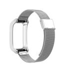 For Xiaomi Mi Band 7 Pro Stainless Steel Frame Integrated Milanese Buckle Metal Watch Band(Silver)