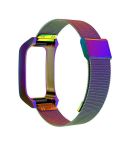 For Xiaomi Mi Band 7 Pro Stainless Steel Frame Integrated Milanese Buckle Metal Watch Band(Colorful)
