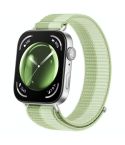 For Huawei Watch Fit 4 Pro / Fit 4 / Fit 3 Nylon Loop Hook and Loop Fastener Watch Band(Mint Green)