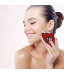 K-SKIN KD817 Facial Scratch Pad Dredge Meridian Soothing Fatigue Scraping Plate Electric Massager Soothing Stress USB Charging(Red)