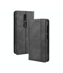 Magnetic Buckle Retro Crazy Horse Texture Horizontal Flip Leather Case for Nokia 4.2, with Holder & Card Slots & Photo Frame(Black)