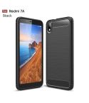 Brushed Texture Carbon Fiber TPU Case for Xiamo Redmi 7A(Black)