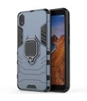 PC + TPU Shockproof Protective Case with Magnetic Ring Holder for Xiaomi Redmi 7A(Navy blue)
