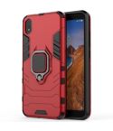 PC + TPU Shockproof Protective Case with Magnetic Ring Holder for Xiaomi Redmi 7A(Red)