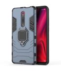 PC + TPU Shockproof Protective Case with Magnetic Ring Holder for Xiaomi 9T / 9T Pro(Navy blue)
