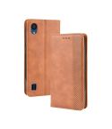 Magnetic Buckle Retro Crazy Horse Texture Horizontal Flip Leather Case for ZTE Blade A5 (2019) , with Holder & Card Slots & Photo Frame(Brown)