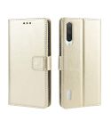 Retro Crazy Horse Texture Horizontal Flip Leather Case for Xiaomi CC9e /A3  , with Holder & Card Slots & Photo Frame(Gold)