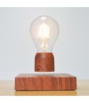 Retro Magnetic Floating Bulb Wood Color Substrate LED Home Decoration Lamp