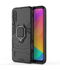 PC + TPU Shockproof Protective Case with Magnetic Ring Holder for Xiaomi CC9e / A3(Black)