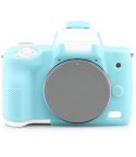 Richwell  Silicone Armor Skin Case Body Cover Protector for Canon EOS M50 Body Digital Camera(Sky blue)