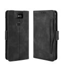 Wallet Style Skin Feel Calf Pattern Leather Case For Asus Zenfone 6 ZS630KL,with Separate Card Slot(Black)