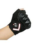 Automatic Induction Turn Signal Gloves Riding Warning Light Gloves, Color:Black(XXL)