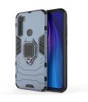 For Redmi Note8 Pro PC + TPU Shockproof Protective Case with Magnetic Ring Holder(Navy blue)