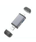 3 in 1 USB-C / Type-C + USB 2.0 + Micro USB Multifunction OTG  Card Reader