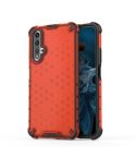 For Huawei Nova 5T Shockproof Honeycomb PC + TPU Case(Red)