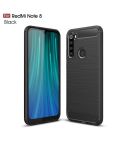 For Xiaomi Redmi Note 8 Brushed Texture Carbon Fiber TPU Case(Black)