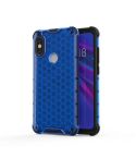 For Xiaomi Redmi Note5/Note5 Pro Shockproof Honeycomb PC + TPU Case(Blue)