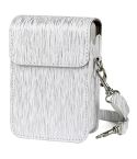 Richwell Brushed Camera Case PU Leather Case for Fujifilm Instax Mini Liplay Instant Camera(White)