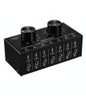 B017 6 Input 1 Output Audio Signal Selection Switcher Output Volume Adjustment Control 3.5mm Interface
