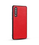 For Huawei P30 Litchi PU Leather Anti-falling TPU Protective Case(Red)