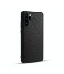 For Huawei P30 Pro Lychee Grain Cortex Anti-falling TPU Mobile Phone Shell Protective Case(Black)
