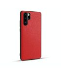 For Huawei P30 Pro Lychee Grain Cortex Anti-falling TPU Mobile Phone Shell Protective Case(Red)