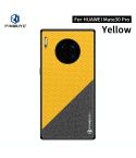 For Huawei Mate 30 Pro PINWUYO Rong Series  Shockproof PC + TPU+ Chemical Fiber Cloth Protective Cover(Yellow)