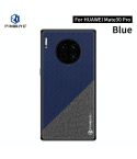 For Huawei Mate 30 Pro PINWUYO Rong Series  Shockproof PC + TPU+ Chemical Fiber Cloth Protective Cover(Blue)