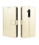 For OnePlus 7T Pro  Retro Crazy Horse Texture Horizontal Flip Leather Case with Holder & Card Slots & Photo Frame(Gold)