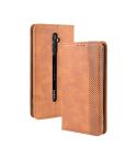 For Oppo Reno2 F/ Reno2 Z Magnetic Buckle Retro Crazy Horse Texture Horizontal Flip Leather Case with Holder & Card Slots & Photo Frame(Brown)