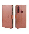 For  Motorola Moto G8 Play Retro Crazy Horse Texture Horizontal Flip Leather Case with Holder & Card Slots & Photo Frame(Brown)